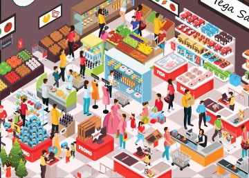 Brain Tree - Food Mart - 1000 Stukjes