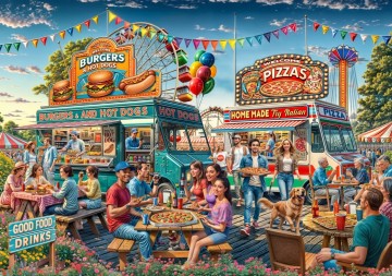 Bluebird Puzzle - Food Trailer - 1000 Stukjes