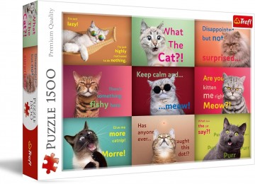 Trefl - Funny Cats Faces - 1500 Stukjes 2