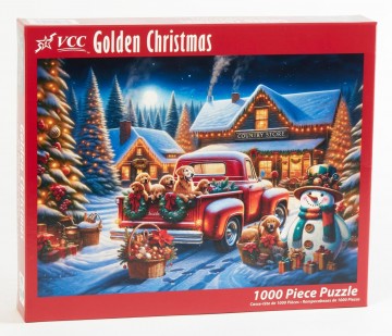 Vermont Christmas Company - Golden Christmas - 1000 Stukjes 2