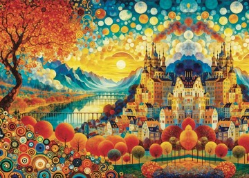 JaCaRou Puzzle - Golden Horizons - 1000 Stukjes