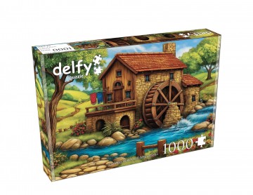 Delfy Puzzle - Golden Watermill Afternoon - 1000 Stukjes 2