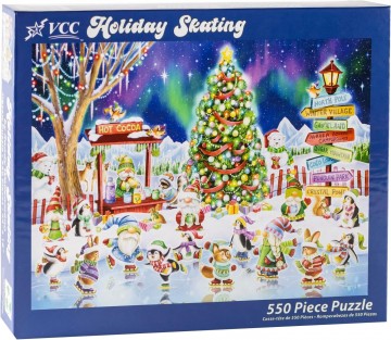Vermont Christmas Company - Holiday Skating - 550 Stukjes 2