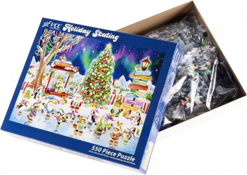 Vermont Christmas Company - Holiday Skating - 550 Stukjes 3