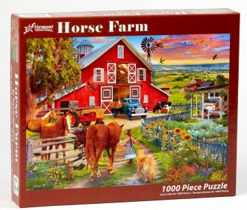 Vermont Christmas Company - Horse Farm - 1000 Stukjes 2