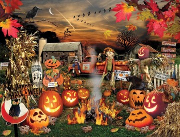 White Mountain - Jack-O-Lanterns - 1000 Stukjes