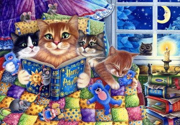 Bluebird Puzzle - Kitten Bedtime Stories - 1000 Stukjes