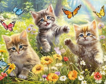 Ceaco - Kittens in the Meadow - 1000 Stukjes Easy Grip Schade 2