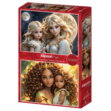 Alipson Puzzle - La Lune et le Soleil - 2 x 500 Stukjes 2
