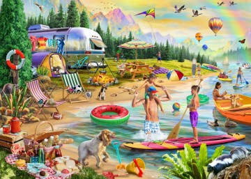 Bluebird Puzzle - Lakeside Summer Camp - 500 Stukjes