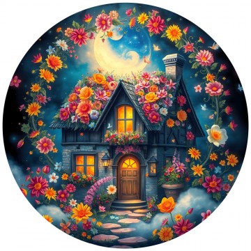 Bluebird Puzzle - Le Cottage Fleuri - 500 Stukjes