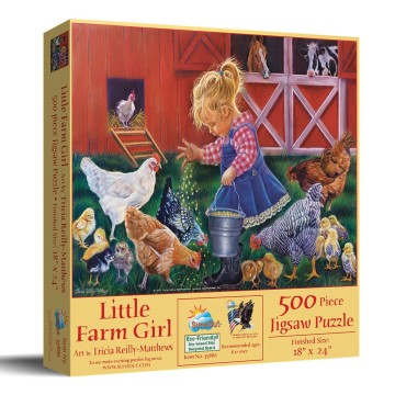 SunsOut - Little Farm Girl - 500 Stukjes 2