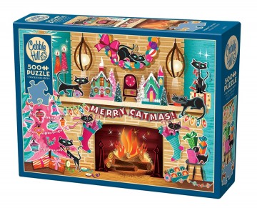 Cobble Hill - Merry Catmas - 500 XL Stukjes 2