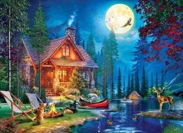 Eurographics - Moon Lake Cabin - 1000 Stukjes