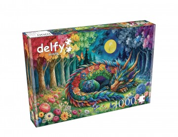 Delfy Puzzle - Moonlit Dragon Dreams - 1000 Stukjes 2