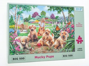 The House of Puzzles - Mucky Pups - 500 XL Stukjes 2
