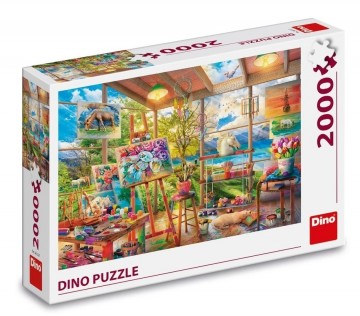 Dino - Painting Studio - 2000 Stukjes 2