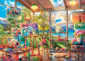 Dino - Painting Studio - 2000 Stukjes