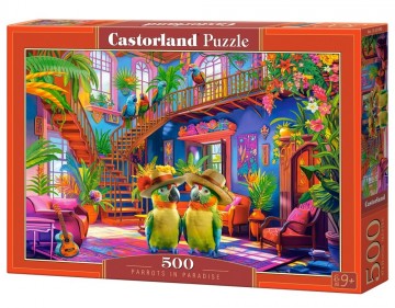 Castorland - Parrots in  Paradise - 500 Stukjes 2