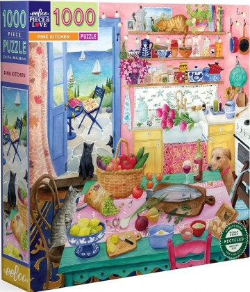 EeBoo - Pink Kitchen - 1000 Stukjes 2