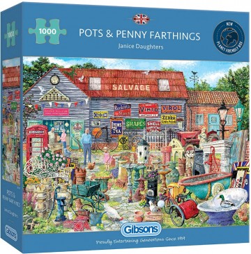 Gibsons - Pots & Penny Farthings - 1000 Stukjes 2