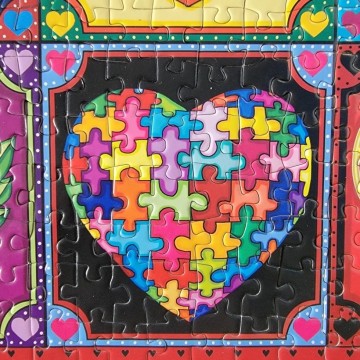 JaCaRou Puzzles - Quilted Hearts - 1000 Stukjes 3