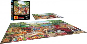 RoseArt - Kodak Premium - Red Trucks Farm Market - 1000 Stukjes 4