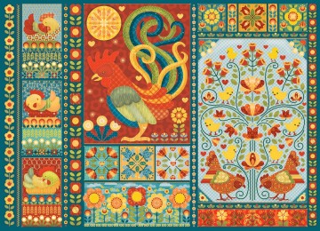 Cobble Hill - Scandi Chicken Quilt - 1000 Stukjes