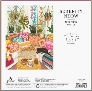 Galison - Serenity Meow - 1000 Stukjes 4