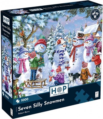 The House of Puzzles - Seven Silly Snowmen - 1000 Stukjes 2