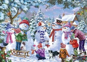The House of Puzzles - Seven Silly Snowmen - 1000 Stukjes