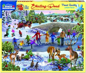 White Mountain - Skating Pond - 1000 Stukjes 2
