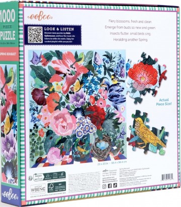 Eeboo - Spring Bouquet - 1000 Stukjes 3