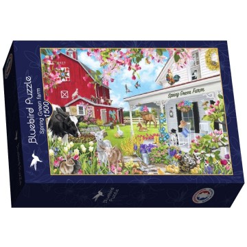 Bluebird Puzzle - Spring Green Farm - 1500 Stukjes 2