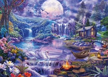 Ceaco - Swan Lake Romance - 500 XL Stukjes