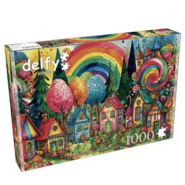 Delfy Puzzle - Sweet Houses in the Forest - 1000 Stukjes 2