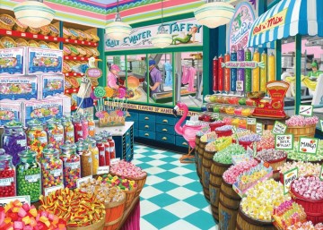 Bluebird Puzzle - Taffy Shop - 500 Stukjes