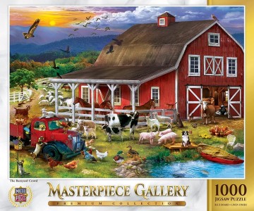 Masterpieces Premium - The Barnyard Crowd - 1000 Stukjes 2