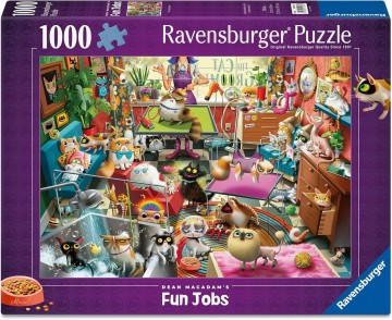 Ravensburger - The Cat Groomer - 1000 Stukjes 2