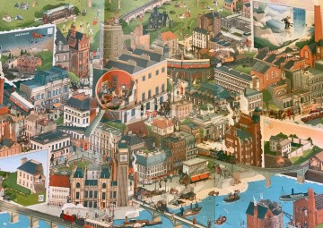 Laurence King - The World of Sherlock Holmes - 1000 Stukjes