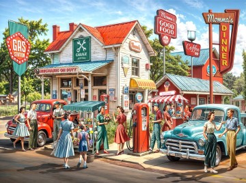 SunsOut - Vintage Station - 1000 Stukjes