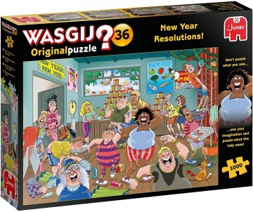 Jumbo - Wasgij Original 36 - New Year Resolutions! - 1000 Stukjes 2