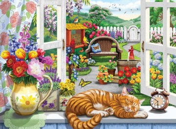 Bits and Pieces - Window on the Garden - 1000 Stukjes