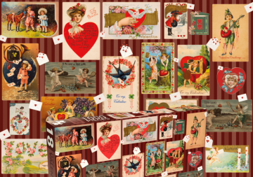 Penny Puzzle - Ye Old Valentine Greetings - 1000 Stukjes