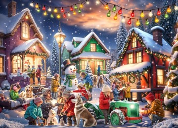 Vermont Christmas Company - Yuletide Village - 1000 Stukjes